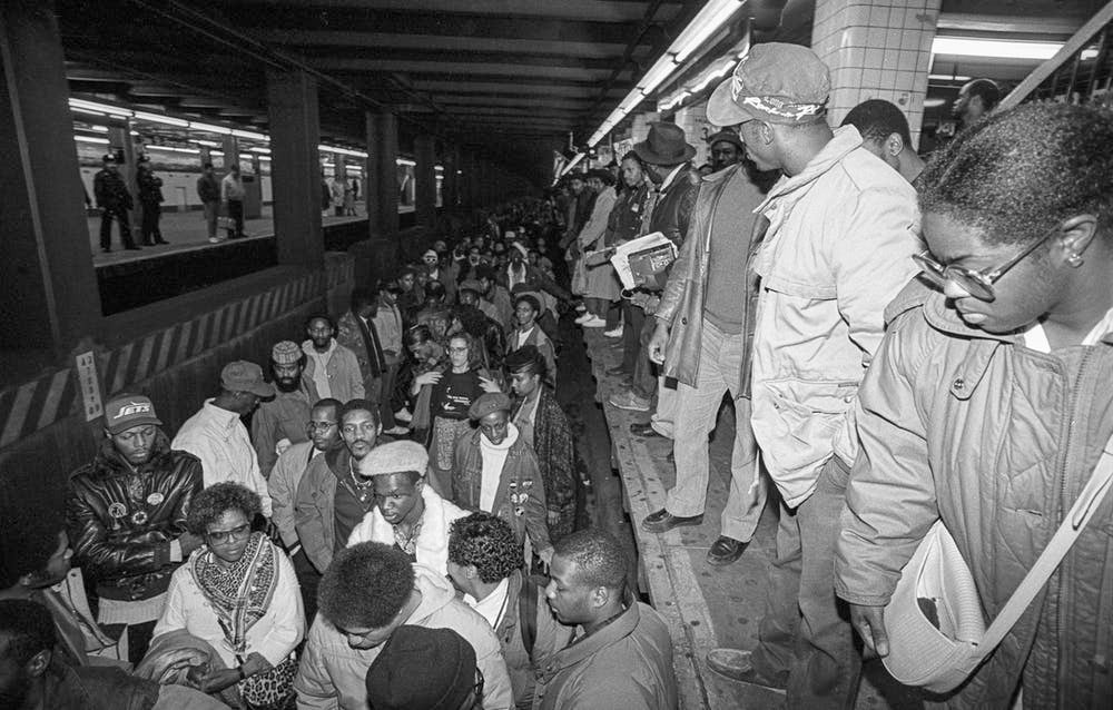 After the Howard Beach killing, activists disrupt the New York subway service by marching on the tracks