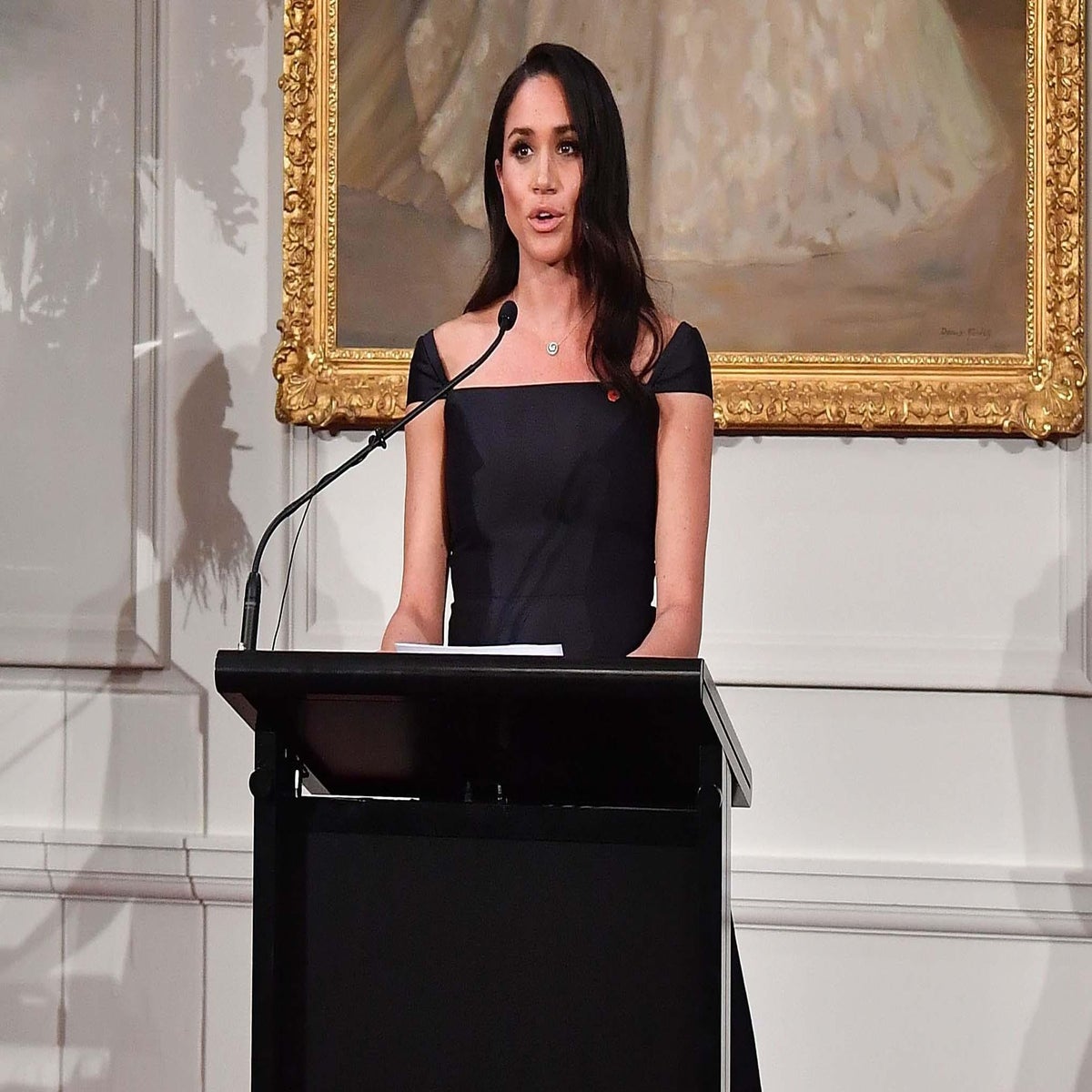 Meghan Markle wears dress by feminist designer during New Zealand speech on  women's suffrage | The Independent | The Independent