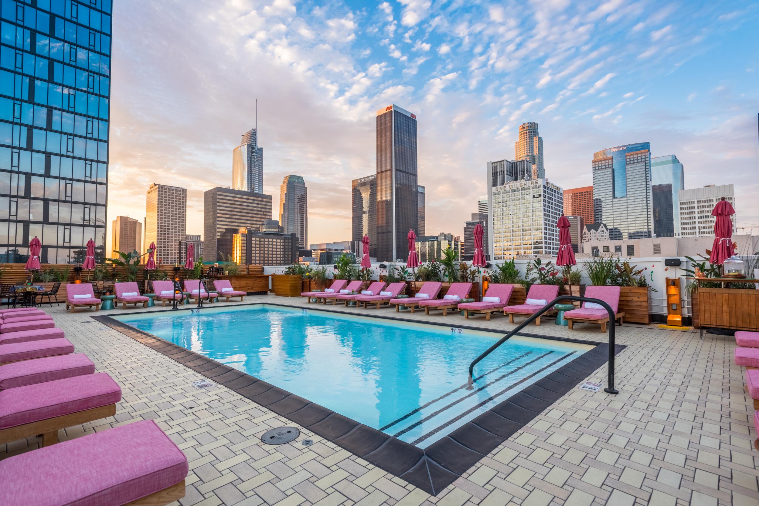 The Freehand hotel has all the components for a perfect staycation: including a rooftop pool and bar