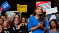 Ocasio-Cortez storms her own boss's office for climate change protest