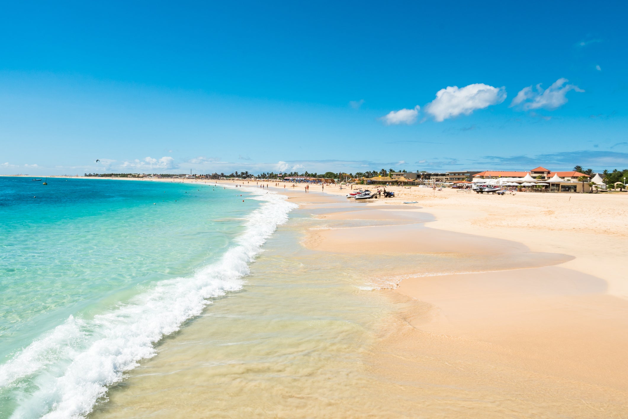 Santa Maria beach in Sal, Cape Verde