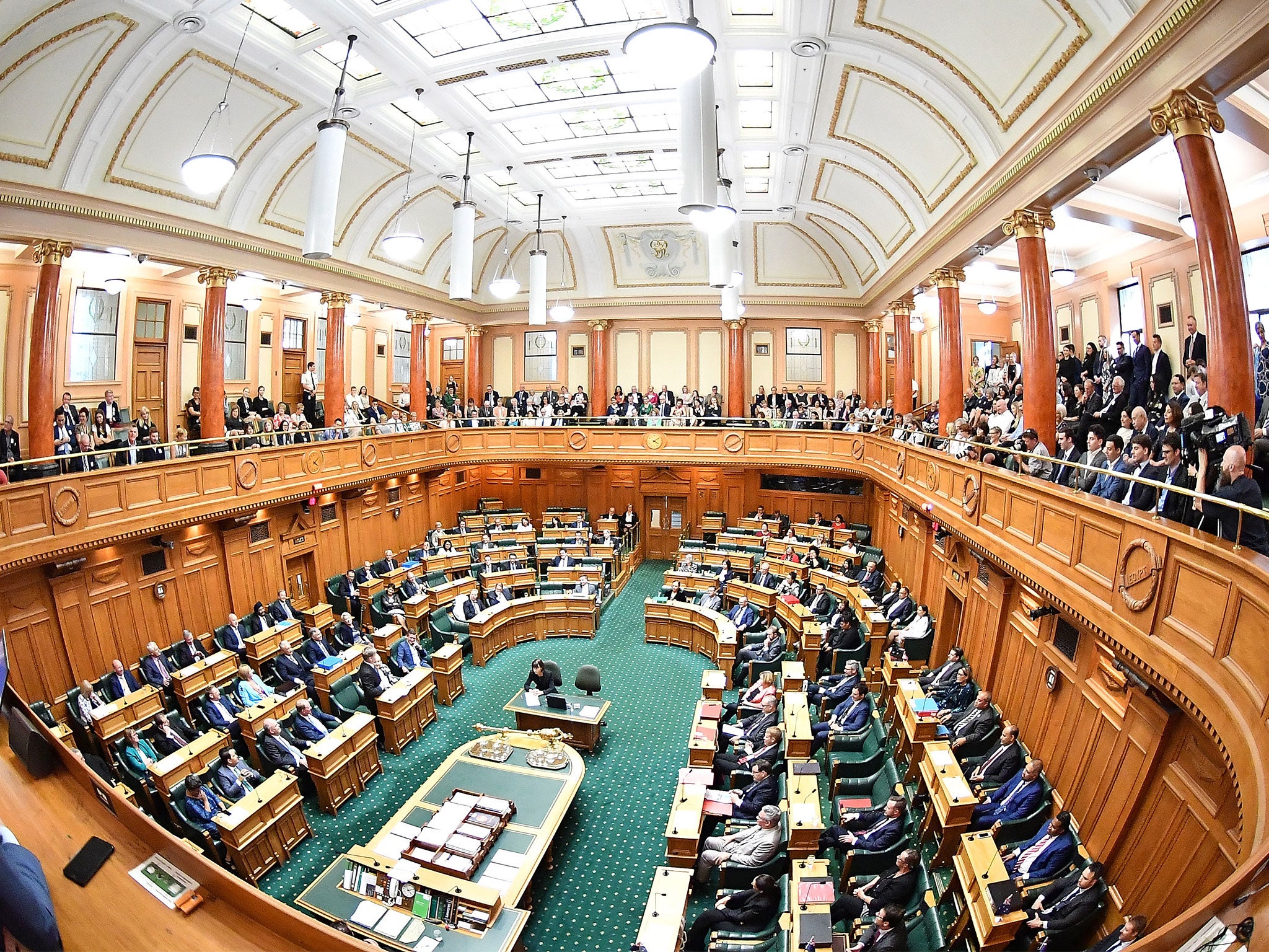 New Zealand's parliament in Wellington was evacuated on Tuesday following a 6.1-magnitude earthquake