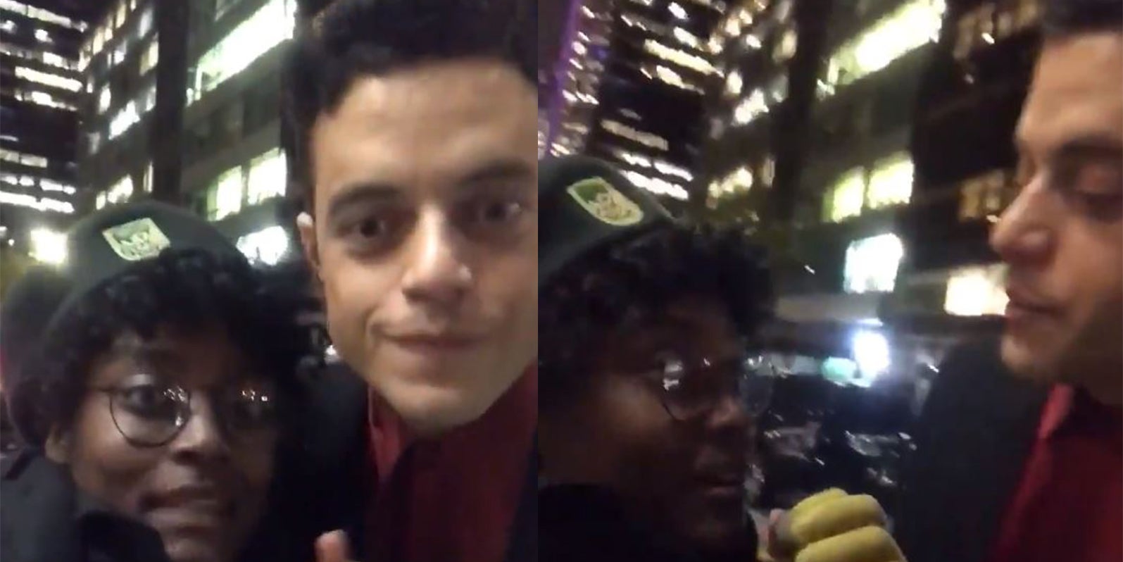 Rami Malek tried to film a video with a fan - he instantly became a meme | indy1001595 x 798