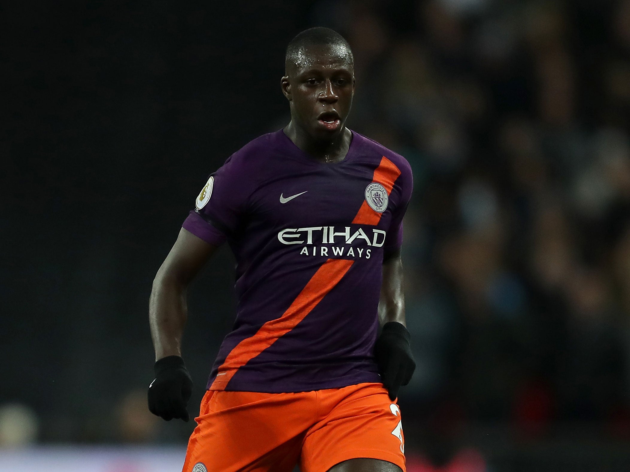 Benjamin Mendy swung his arm at Erik Lamela in the closing stages