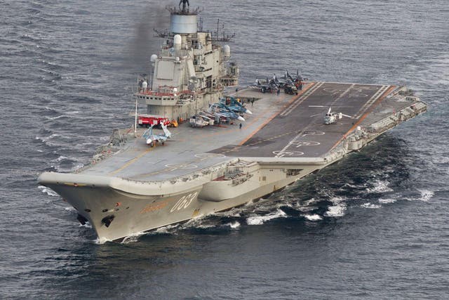 Russia's ageing aircraft carrier, the Admiral Kuznetsov, is currently undergoing refurbishment works
