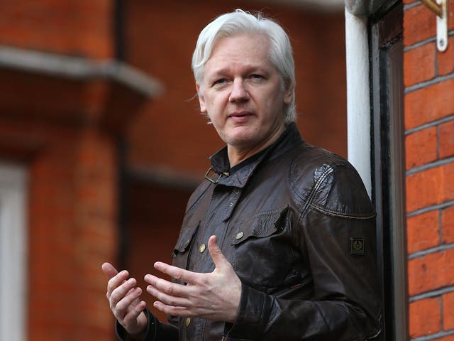 The Wikileaks founder speaks from the Ecuadorian embassy on 19 May, 2017