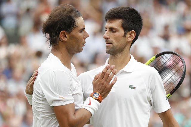 Novak Djokovic leads Rafael Nadal by 27 wins to 25 in their head-to-head record