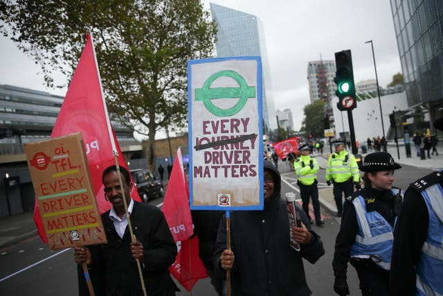 Uber drivers have repeatedly protested the terms and conditions imposed upon them