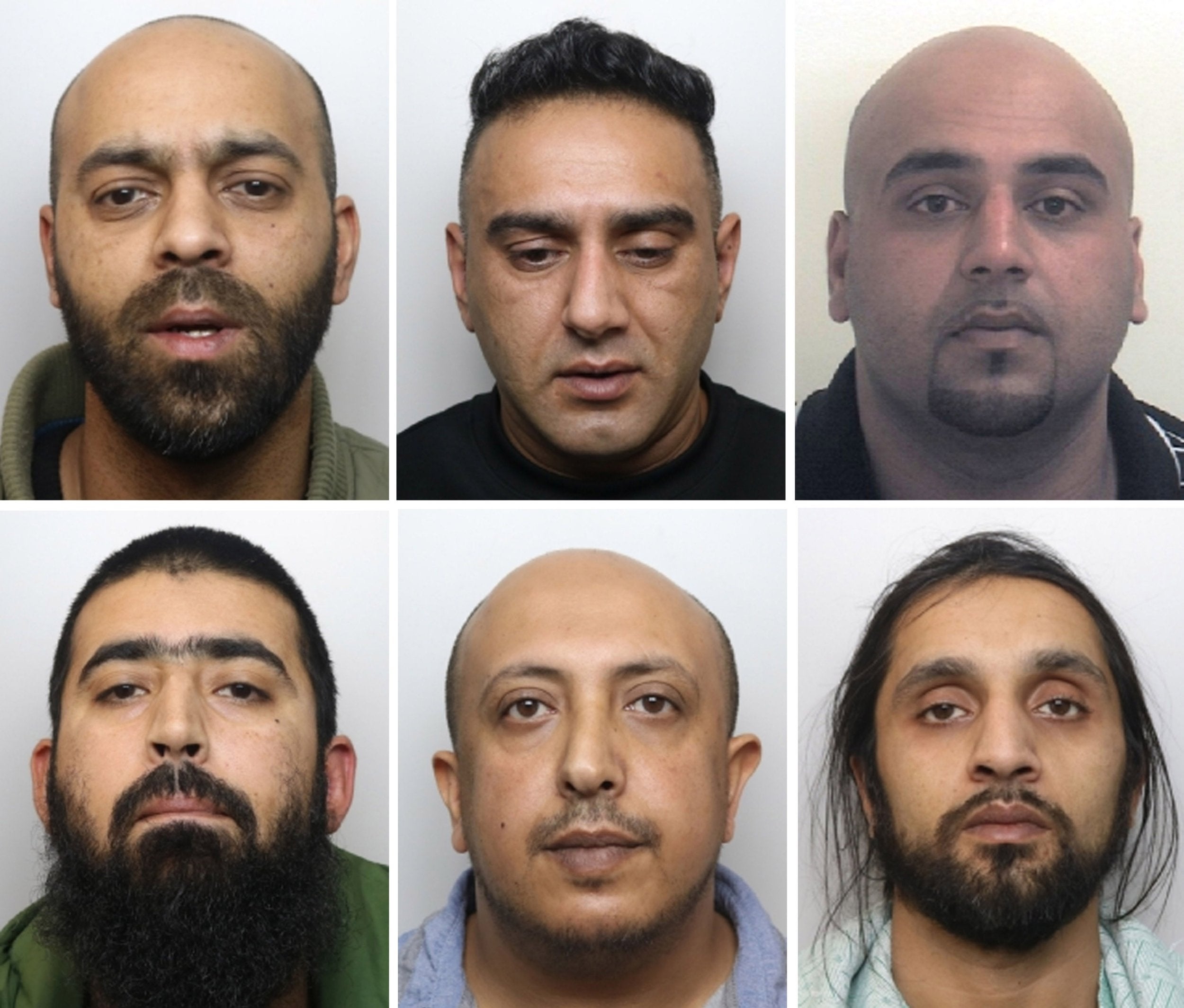 Seven men, including one who could not be identified, were convicted of offences as part of grooming gang activity in Rotherham on Monday 