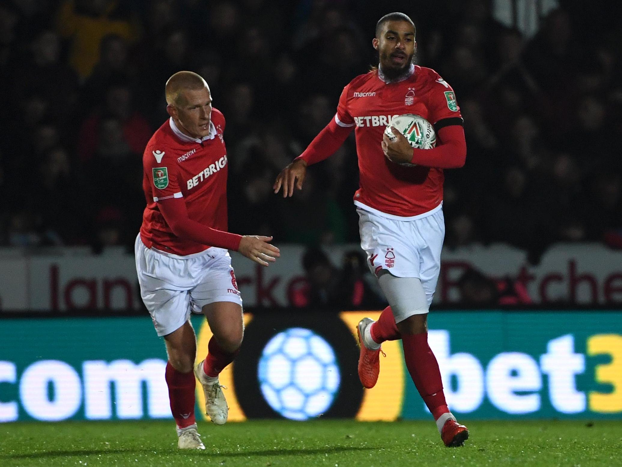 Lewis Grabban scored Nottingham's first goal