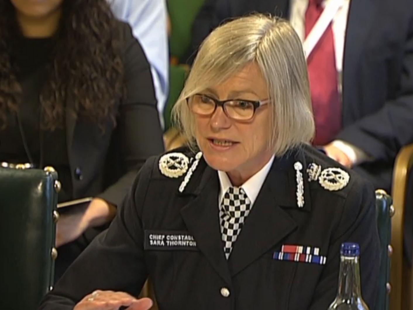 Chief Constable Thornton is straying into sensitive areas but the point she makes is a fair one