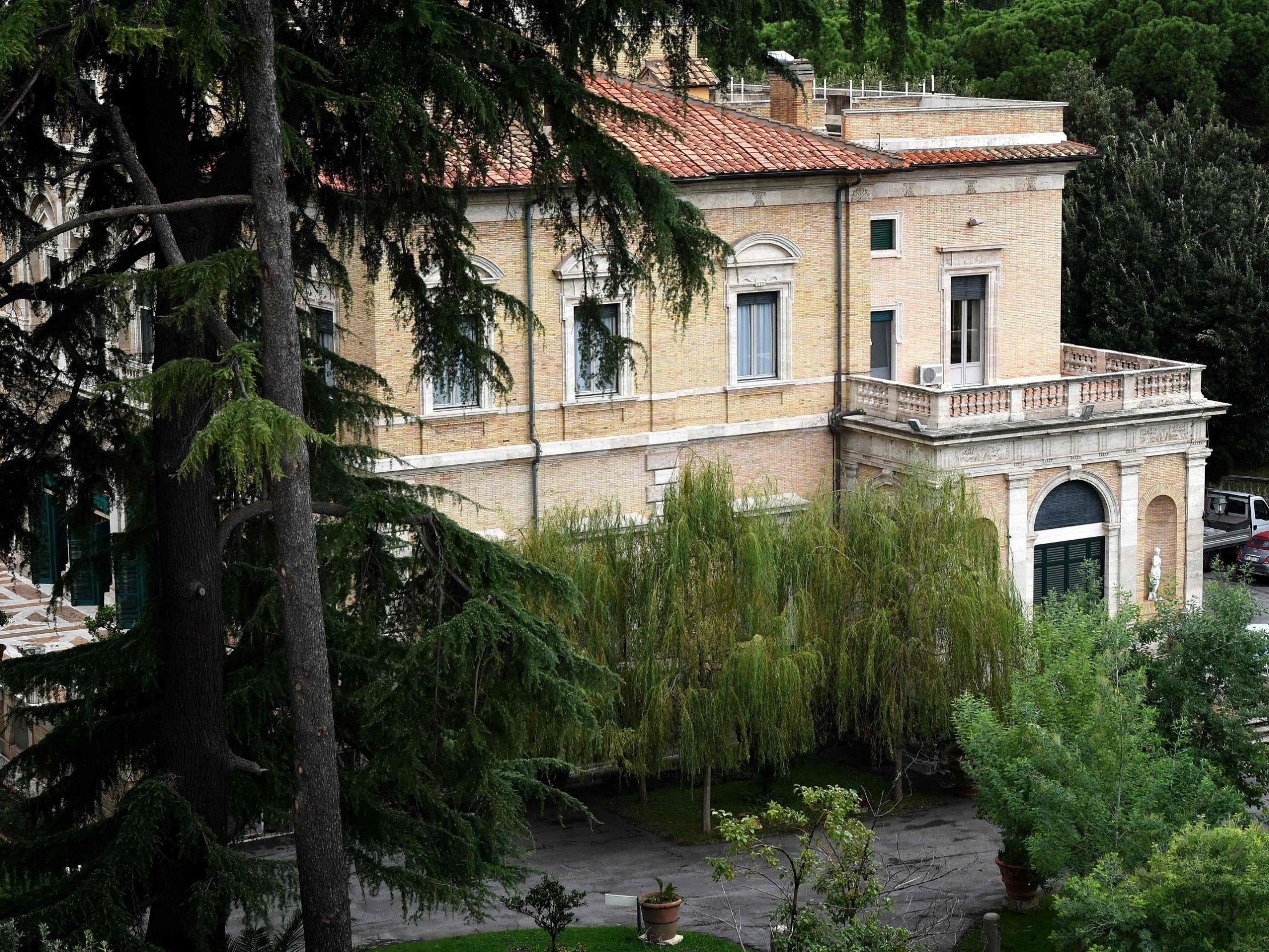 The Vatican embassy to Italy in Rome, where bone fragments were found during construction work (Getty)