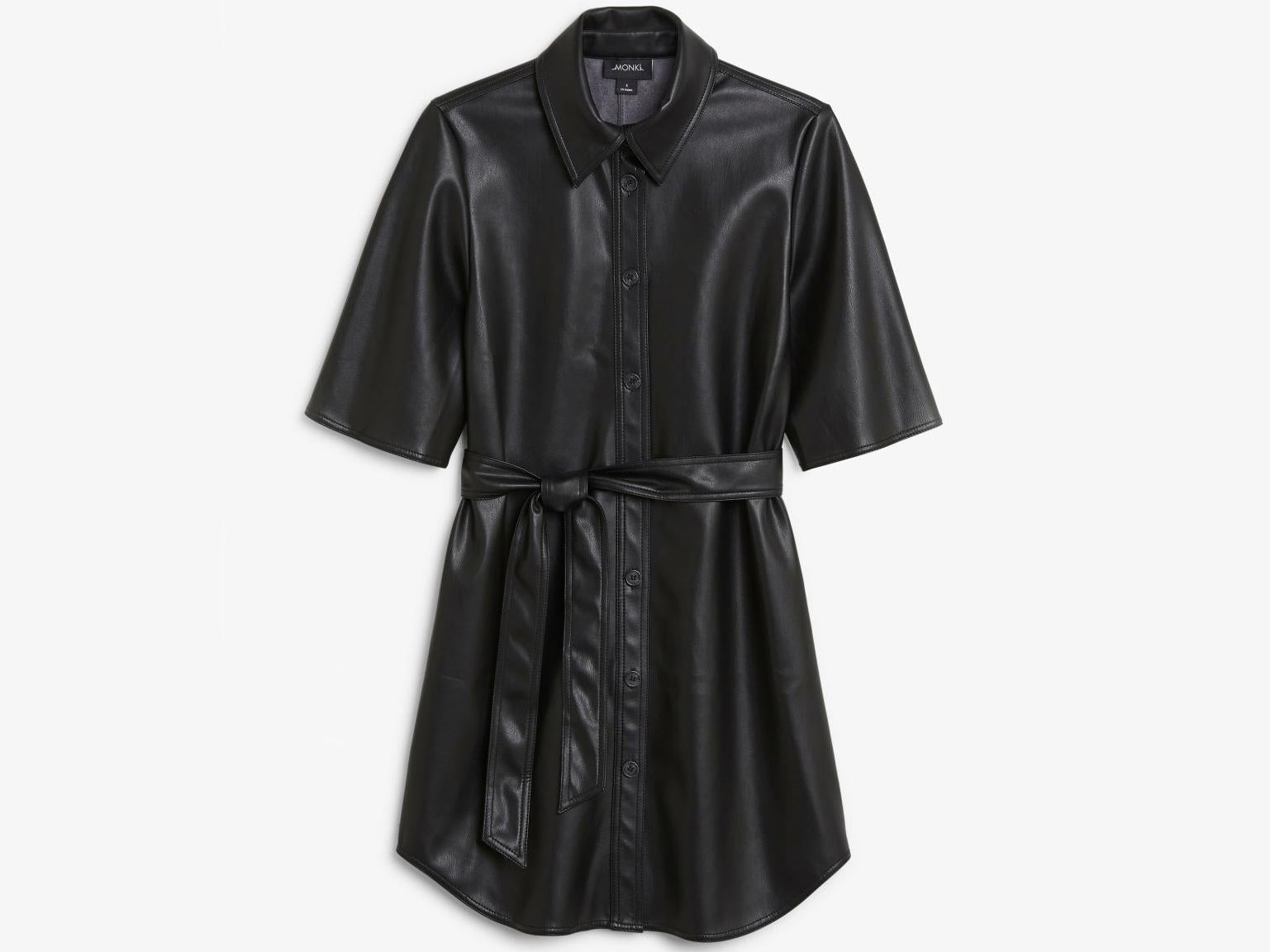 Faux Leather Dress, £40, Monki