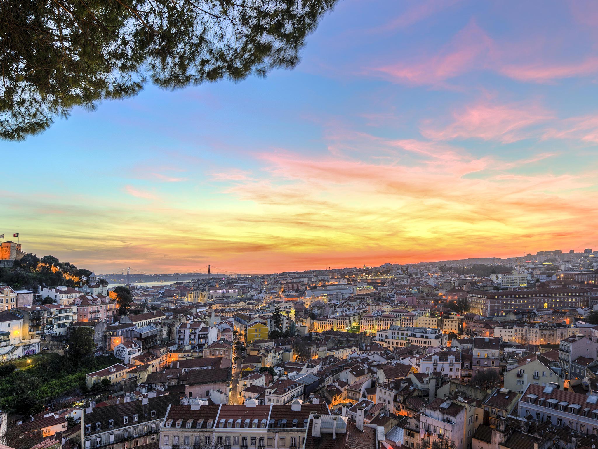 The Portuguese capital has the edge when it comes spectacular scenery