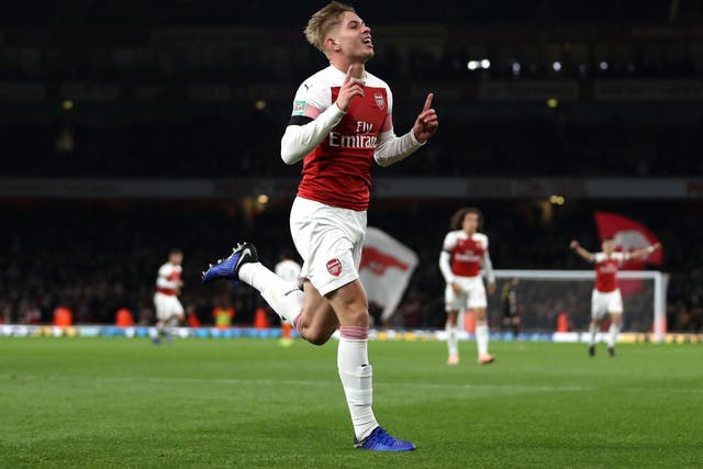 Emile Smith Rowe grabbed Arsenal's second goal of the night