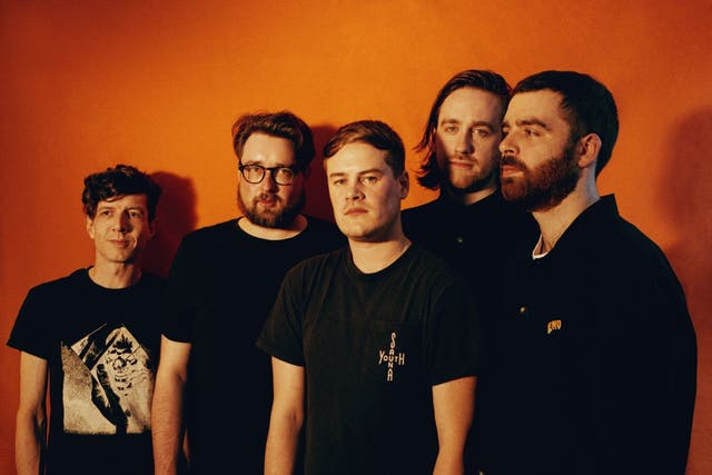 Hookworms frontman Matthew Johnson (second from left) has denied allegations of sexual assault, while the rest of the band have announced that the group has split