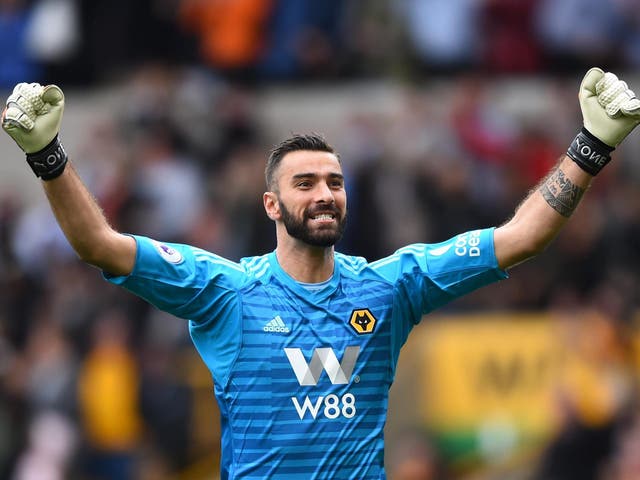 Rui Patricio of Wolverhampton Wanderers celebrates