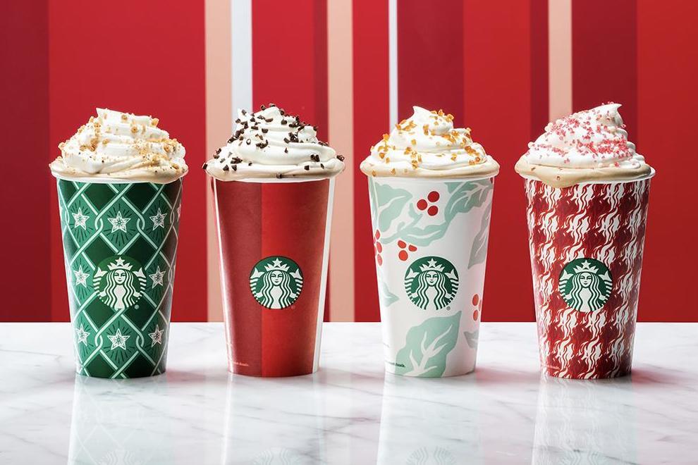 Starbucks unveils new holiday cups (Starbucks)