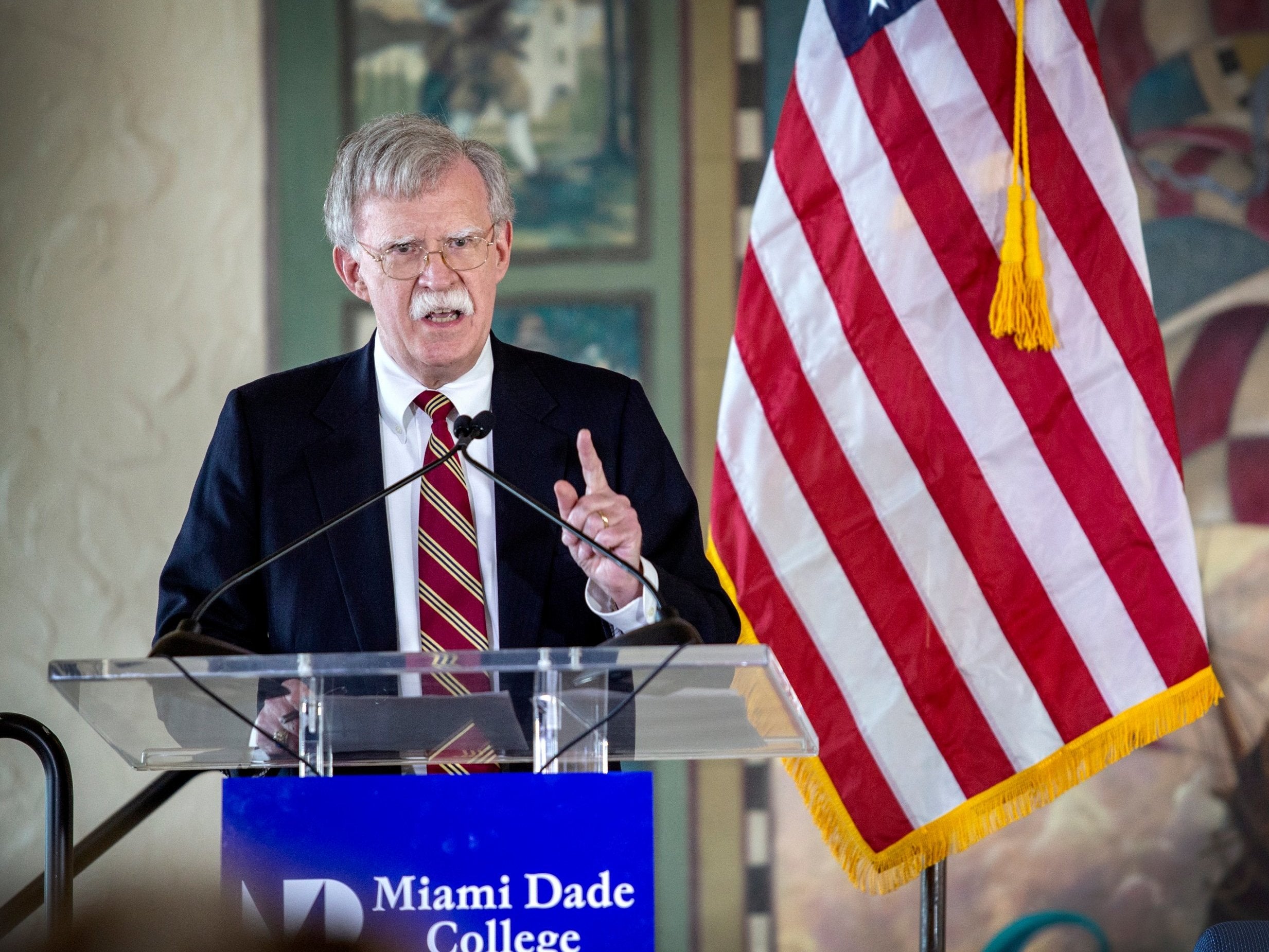 John Bolton described Jair Bolsonaro as 'like-minded' during a speech in Miami