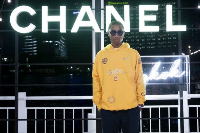 Pharrell Williams attends the Chanel Cruise 2018/19 Replica Show at Sermsuk Warehouse Pepsi Pier in Bangkok, Thailand