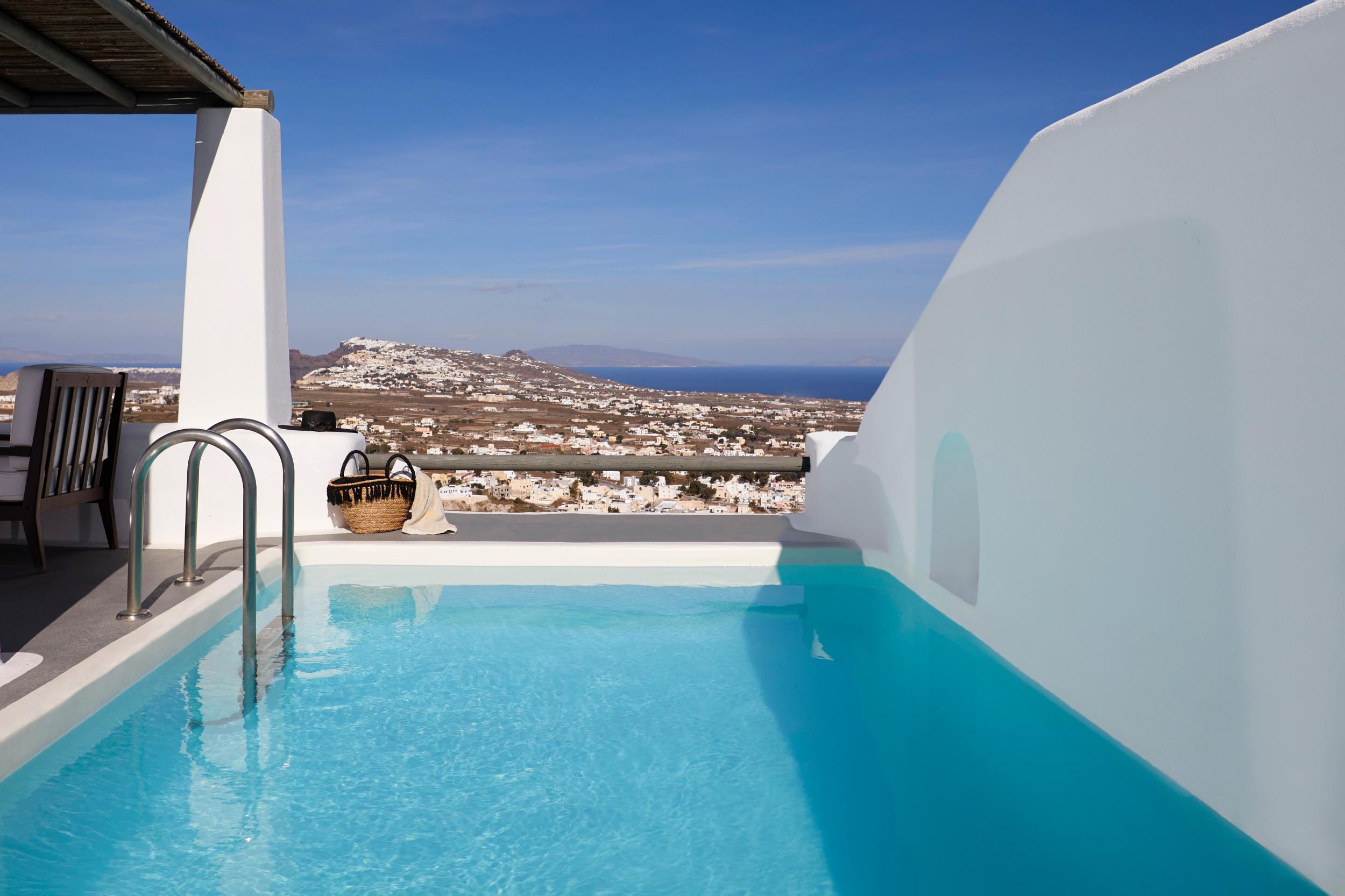 Relax in your own private pool at Carpe Diem Santorini