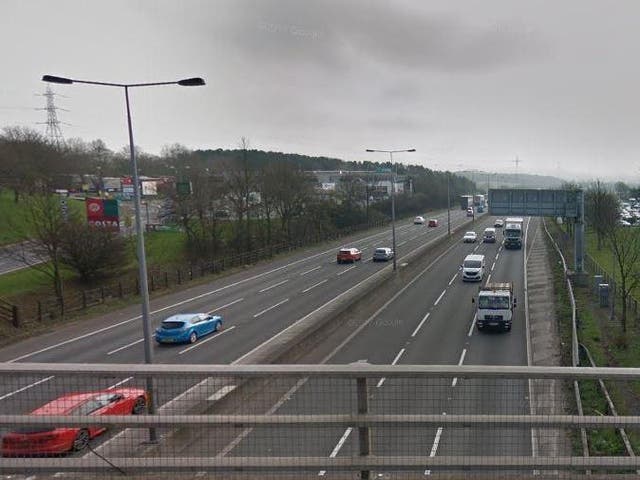 The accident caused part of the M5 to be closed 