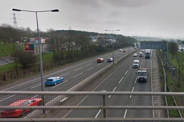 The accident caused part of the M5 to be closed 