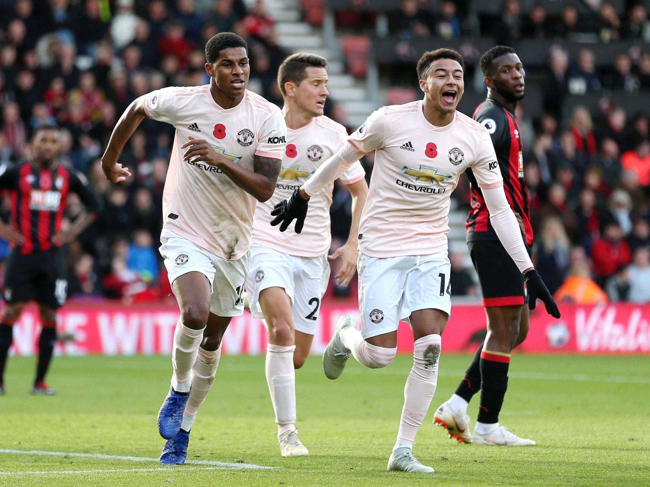 Bournemouth vs Manchester United: Marcus Rashford scores winner as Jose