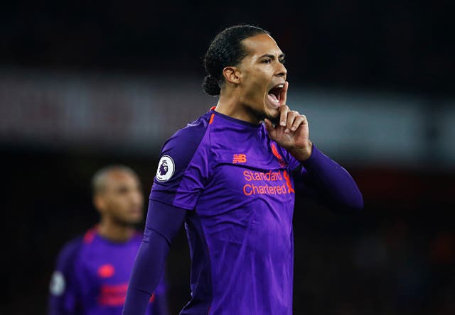 Virgil van Dijk was imperious at the back for Liverpool