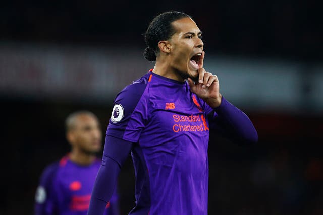 Virgil van Dijk was imperious at the back for Liverpool