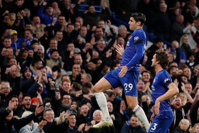Alvaro Morata scored twice as Chelsea beat Crystal Palace 3-1