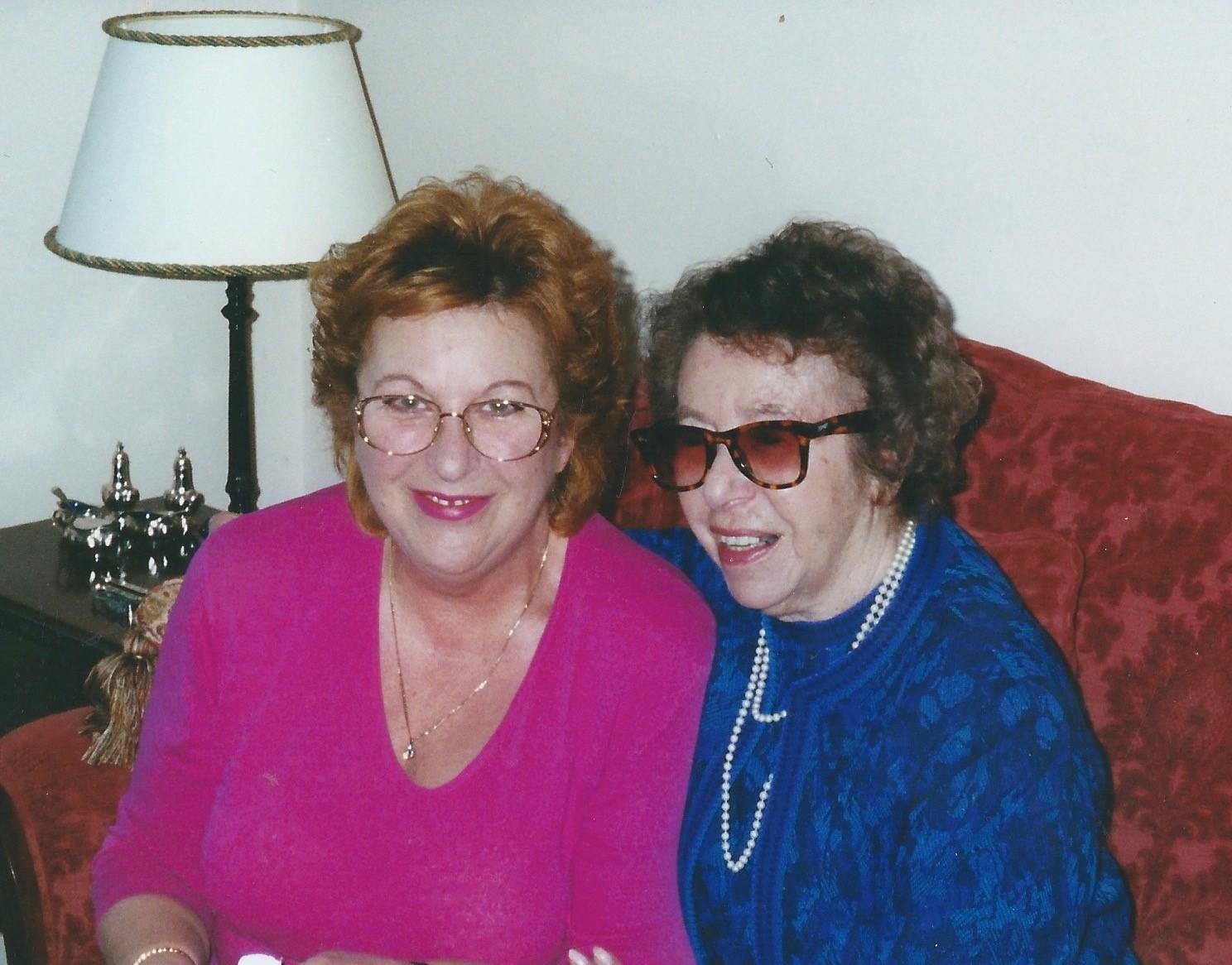 Zilla Coorsh with her mother Ruth, who died just short of her 93th birthday in 2003