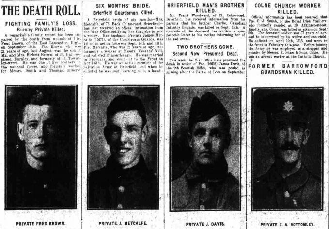 Death notices, printed in newspapers, can be found on Findmypast