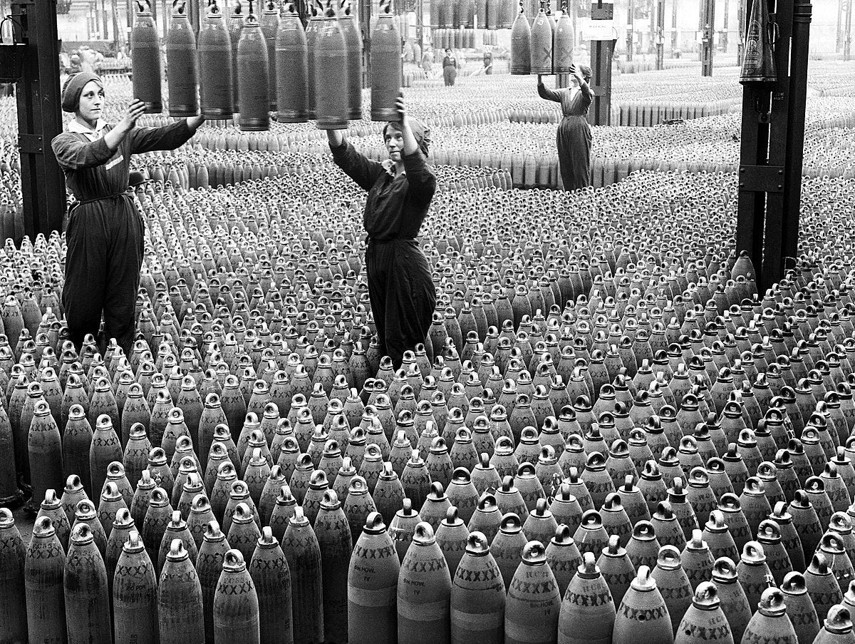 Shell factory workers