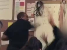 California teacher arrested after being filmed punching student