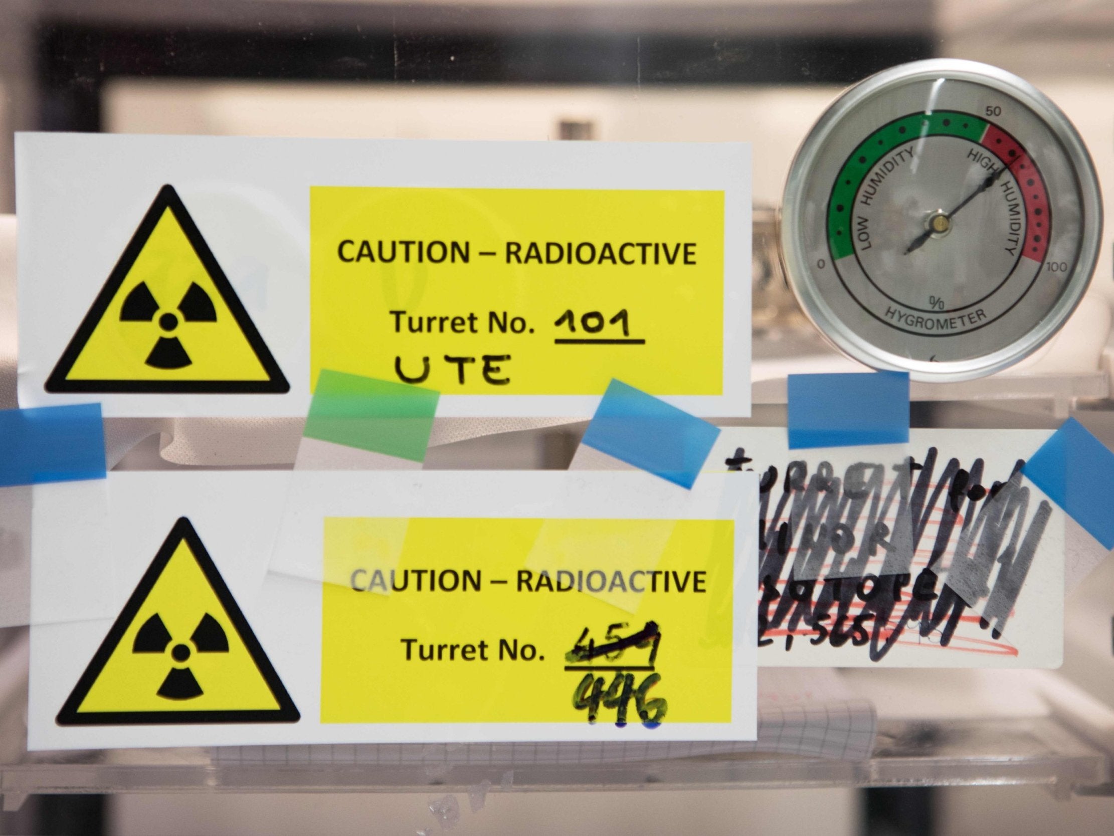 Radioactive material at the laboratories of the International Atomic Energy Agency in Seibersdorf, near Vienna