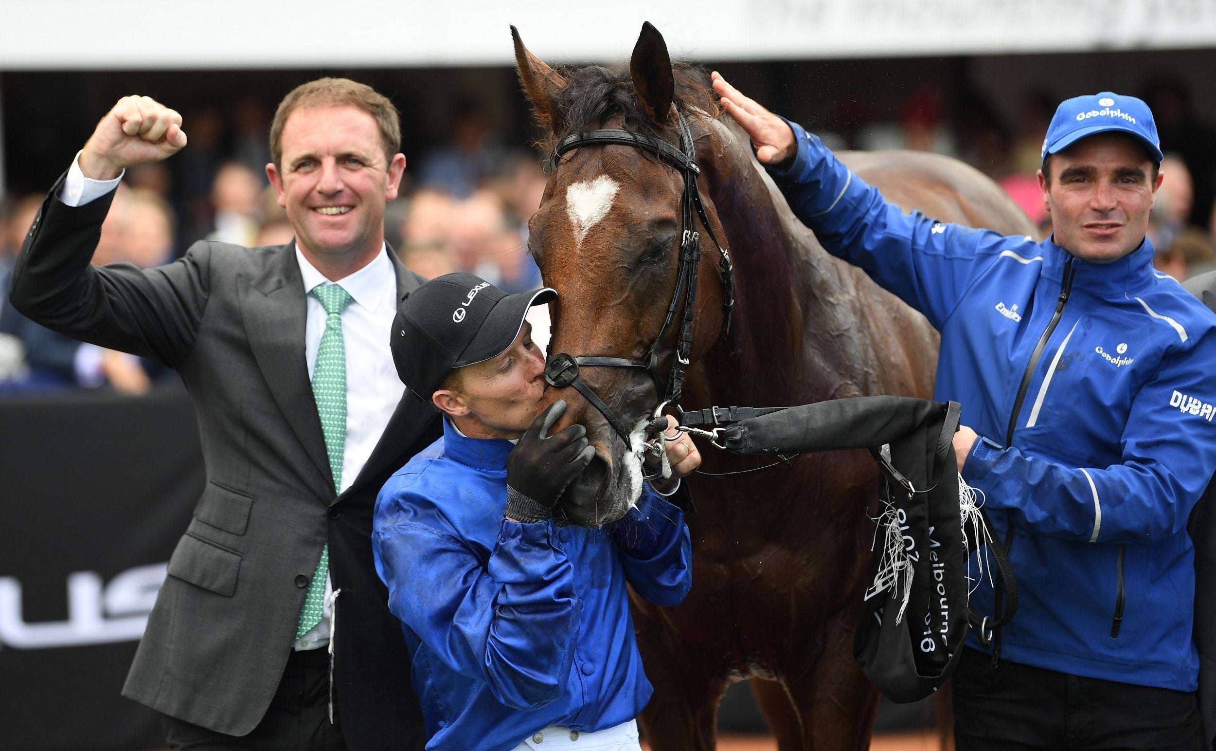 The win was the first by a British-trained horse at the Melbourne Cup