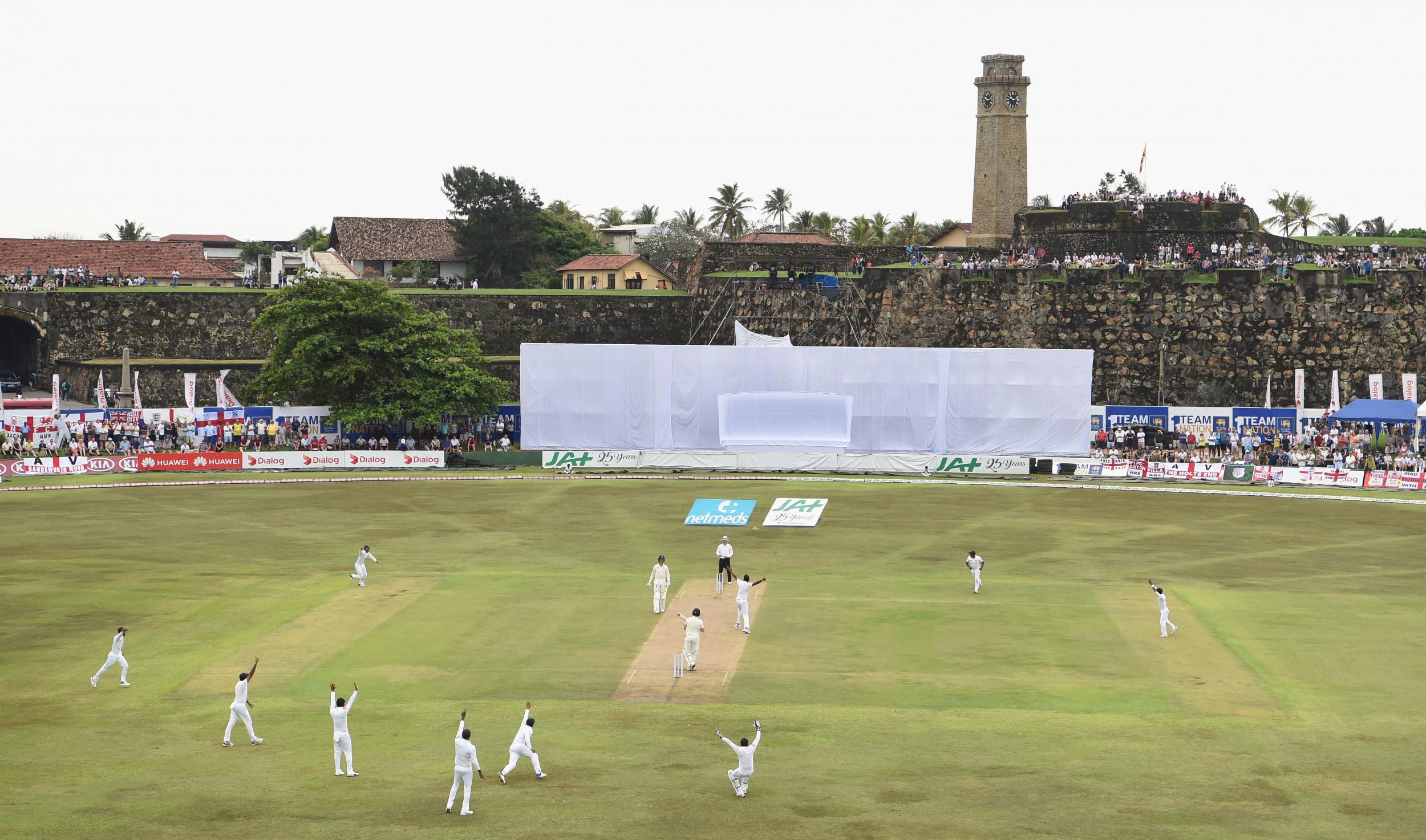 Rory Burns was caught brilliantly down the leg-side by Dickwella on debut