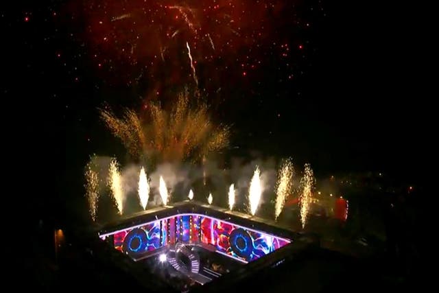 Fireworks lit up the Big Brother house during the show's finale