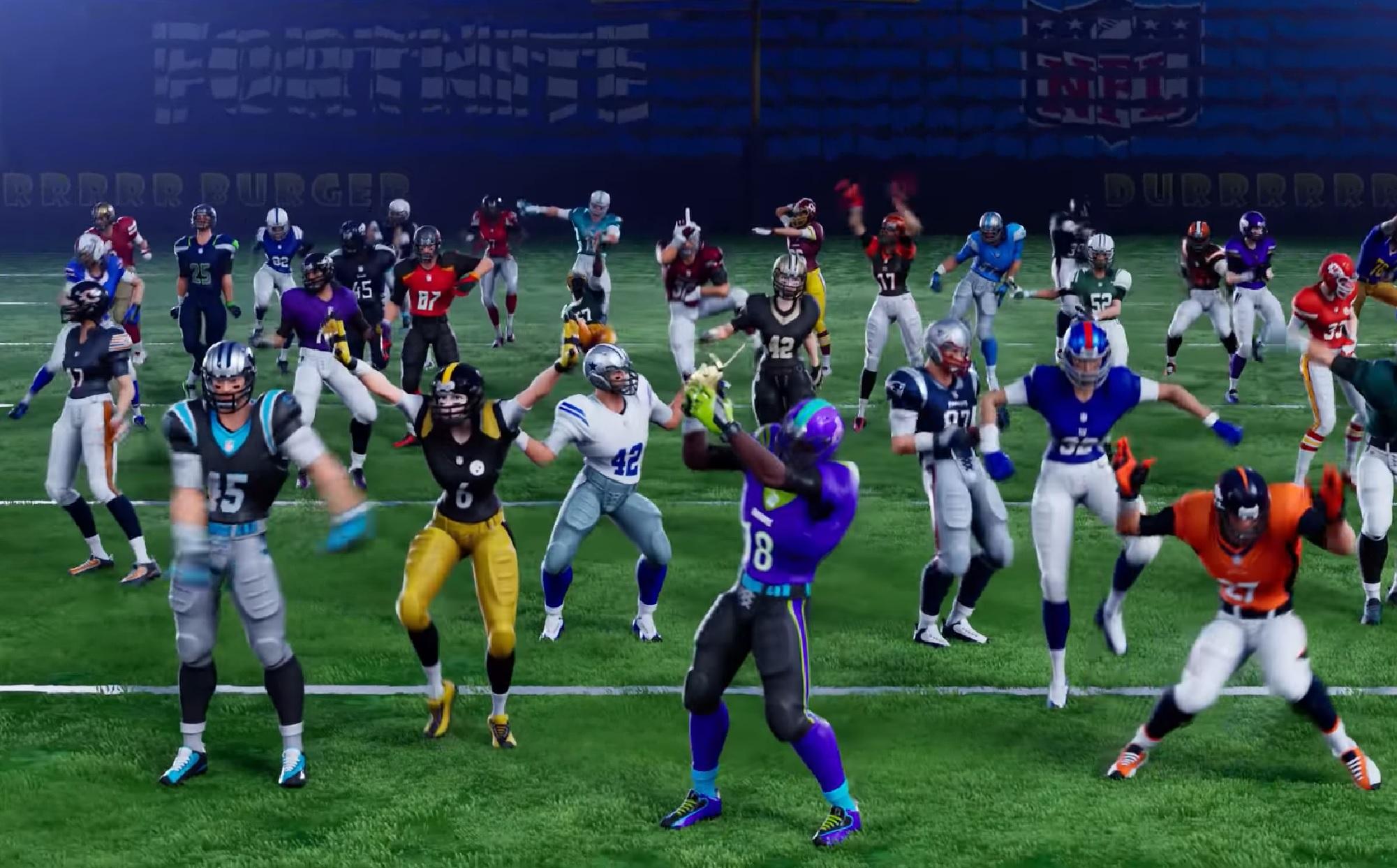 Outfits for all 32 NFL teams will be available through Fortnite's Battle Royale Item Shop