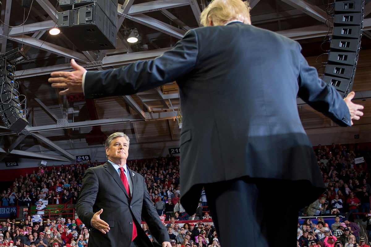 Fox News labels Sean Hannity's Trump campaign rally appearance an 'unfortunate distraction"