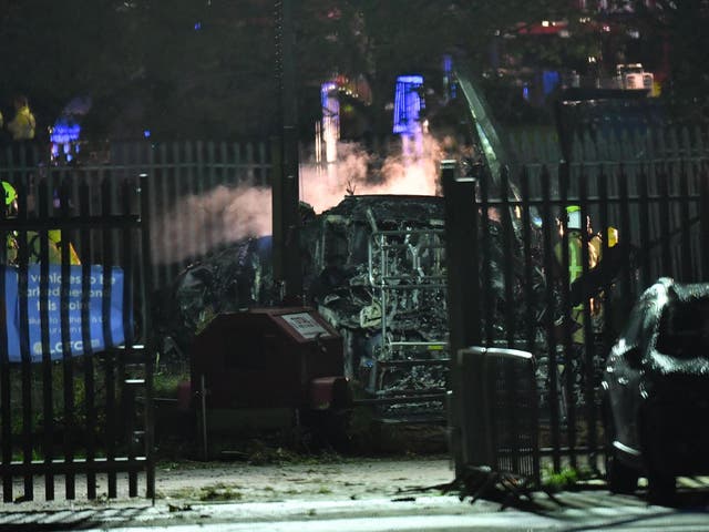 The wreckage of the helicopter has since been removed from outside Leicester's stadium