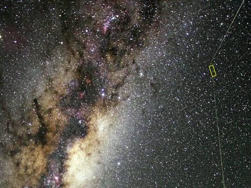 The star, named 2MASS J18082002–5104378 B, is part of a two-star system