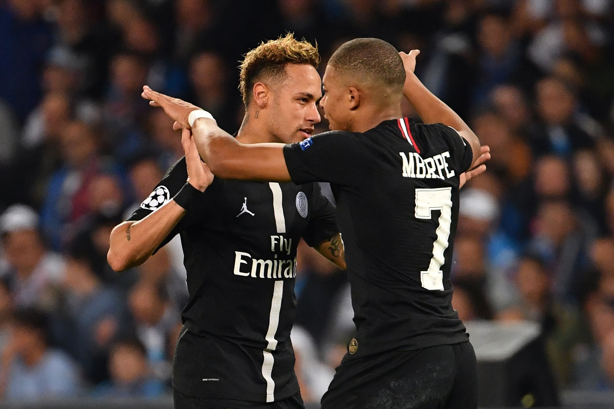 Kylian Mbappe scored in PSG's draw with Napoli