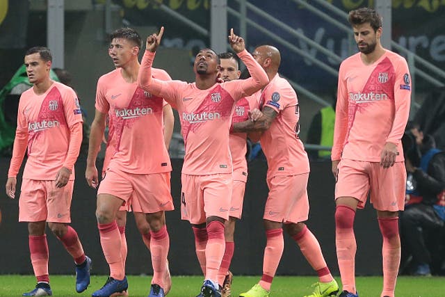 Malcom wept with joy after scoring his first goal for Barcelona