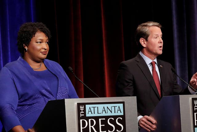 Democratic Gubernatorial candidate Stacey Abrams makes her final campaign stop in Atlanta, Georgia USA, 06 November 2018. Abrams is facing Republican candidate Brian Kemp in the 06 November general election. Voters across the nation are selecting who will represent them on local, state and national levels.