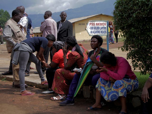 Parents await for news of their children after they were kidnapped by armed men