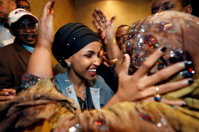 Ilhan Omar became the first Somali-American and one of the first Muslim women to be elected to congress in Minneapolis on Tuesday