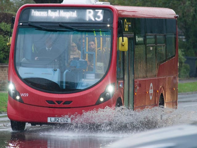 The Met Office has warned heavy rain could disrupt transport