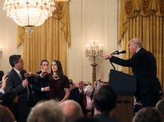 Trump attacks CNN reporter in angry White House press conference